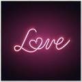 Picture of Neon Love _GroupedProduct_Square_Photography _GroupedProduct_Square_Canvas_Framed_