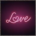 Picture of Neon Love _GroupedProduct_Square_Photography _GroupedProduct_Square_Canvas_Framed_
