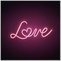 Picture of Neon Love _GroupedProduct_Square_Photography _GroupedProduct_Square_Canvas_Framed_