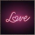 Picture of Neon Love _GroupedProduct_Square_Photography _GroupedProduct_Square_Canvas_Framed_