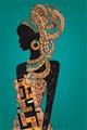 Picture of African Fashion Girl _GroupedProduct_Rectangle_Portrait_Unframed_Print_Only_