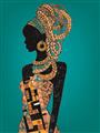 Picture of African Fashion Girl _GroupedProduct_Rectangle_Portrait_Unframed_Print_Only_