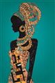Picture of African Fashion Girl _GroupedProduct_Rectangle_Portrait_Unframed_Print_Only_