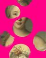 Picture of Neon Pink Circles _GroupedProduct_Rectangle_Portrait_Unframed_Print_Only_