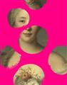 Picture of Neon Pink Circles _GroupedProduct_Rectangle_Portrait_Unframed_Print_Only_