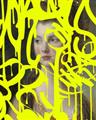 Picture of Neon Yellow Graffiti _GroupedProduct_Rectangle_Portrait_Unframed_Print_Only_