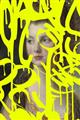 Picture of Neon Yellow Graffiti _GroupedProduct_Rectangle_Portrait_Unframed_Print_Only_