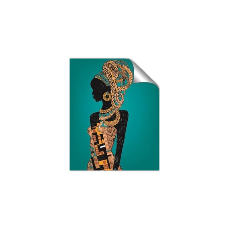 Picture of African Fashion Girl _GroupedProduct_Rectangle_Portrait_Unframed_Print_Only_