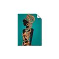 Picture of African Fashion Girl _GroupedProduct_Rectangle_Portrait_Unframed_Print_Only_
