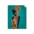 Picture of African Fashion Girl _GroupedProduct_Rectangle_Portrait_Unframed_Print_Only_