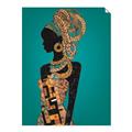 Picture of African Fashion Girl _GroupedProduct_Rectangle_Portrait_Unframed_Print_Only_