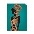 Picture of African Fashion Girl _GroupedProduct_Rectangle_Portrait_Unframed_Print_Only_