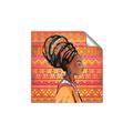 Picture of African Woman on Orange  _GroupedProduct_Square_Unframed_Print_Only_