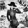 Picture of Newspaper Fashion _GroupedProduct_Square_Unframed_Print_Only_