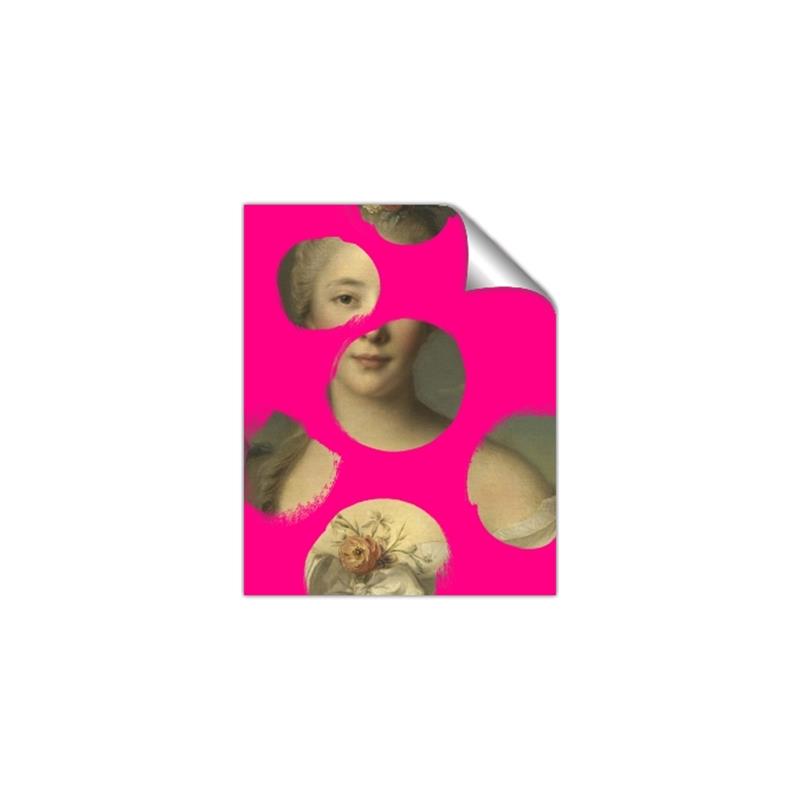 Picture of Neon Pink Circles _GroupedProduct_Rectangle_Portrait_Unframed_Print_Only_