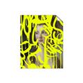 Picture of Neon Yellow Graffiti _GroupedProduct_Rectangle_Portrait_Unframed_Print_Only_