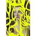 Picture of Neon Yellow Graffiti _GroupedProduct_Rectangle_Portrait_Unframed_Print_Only_