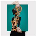 Picture of African Fashion Girl _GroupedProduct_Rectangle_Portrait_Canvas_