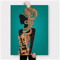 Picture of African Fashion Girl _GroupedProduct_Rectangle_Portrait_Canvas_