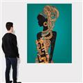 Picture of African Fashion Girl _GroupedProduct_Rectangle_Portrait_Canvas_