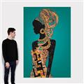 Picture of African Fashion Girl _GroupedProduct_Rectangle_Portrait_Canvas_