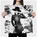 Picture of Newspaper Fashion _GroupedProduct_Square_Canvas_