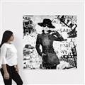 Picture of Newspaper Fashion _GroupedProduct_Square_Canvas_