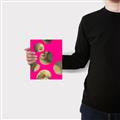 Picture of Neon Pink Circles _GroupedProduct_Rectangle_Portrait_Canvas_
