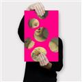 Picture of Neon Pink Circles _GroupedProduct_Rectangle_Portrait_Canvas_