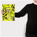 Picture of Neon Yellow Graffiti _GroupedProduct_Rectangle_Portrait_Canvas_