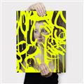 Picture of Neon Yellow Graffiti _GroupedProduct_Rectangle_Portrait_Canvas_