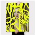 Picture of Neon Yellow Graffiti _GroupedProduct_Rectangle_Portrait_Canvas_