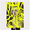 Picture of Neon Yellow Graffiti _GroupedProduct_Rectangle_Portrait_Canvas_