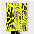 Picture of Neon Yellow Graffiti _GroupedProduct_Rectangle_Portrait_Canvas_