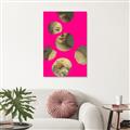 Picture of Neon Pink Circles _GroupedProduct_Rectangle_Portrait_Canvas_