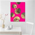 Picture of Neon Pink Circles _GroupedProduct_Rectangle_Portrait_Canvas_