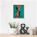 Picture of African Fashion Girl _GroupedProduct_Rectangle_Portrait_Canvas_Framed_
