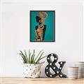 Picture of African Fashion Girl _GroupedProduct_Rectangle_Portrait_Canvas_Framed_