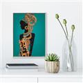 Picture of African Fashion Girl _GroupedProduct_Rectangle_Portrait_Canvas_Framed_