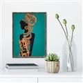 Picture of African Fashion Girl _GroupedProduct_Rectangle_Portrait_Canvas_Framed_