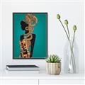 Picture of African Fashion Girl _GroupedProduct_Rectangle_Portrait_Canvas_Framed_