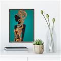 Picture of African Fashion Girl _GroupedProduct_Rectangle_Portrait_Canvas_Framed_
