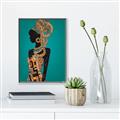 Picture of African Fashion Girl _GroupedProduct_Rectangle_Portrait_Canvas_Framed_