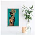 Picture of African Fashion Girl _GroupedProduct_Rectangle_Portrait_Canvas_Framed_