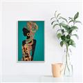 Picture of African Fashion Girl _GroupedProduct_Rectangle_Portrait_Canvas_Framed_