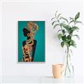 Picture of African Fashion Girl _GroupedProduct_Rectangle_Portrait_Canvas_Framed_