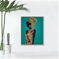 Picture of African Fashion Girl _GroupedProduct_Rectangle_Portrait_Canvas_Framed_