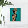 Picture of African Fashion Girl _GroupedProduct_Rectangle_Portrait_Canvas_Framed_