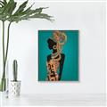 Picture of African Fashion Girl _GroupedProduct_Rectangle_Portrait_Canvas_Framed_