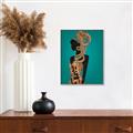 Picture of African Fashion Girl _GroupedProduct_Rectangle_Portrait_Canvas_Framed_